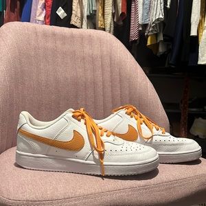 Nike court vision, white/orange brand new